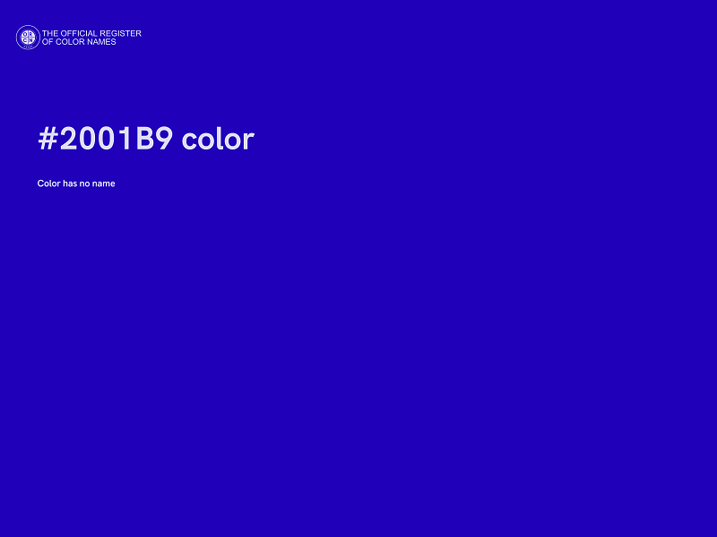 #2001B9 color image