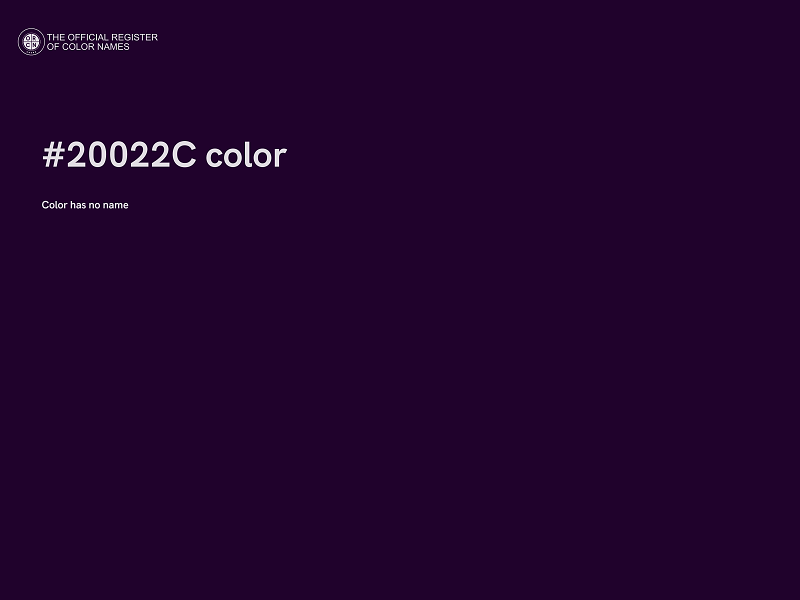 #20022C color image