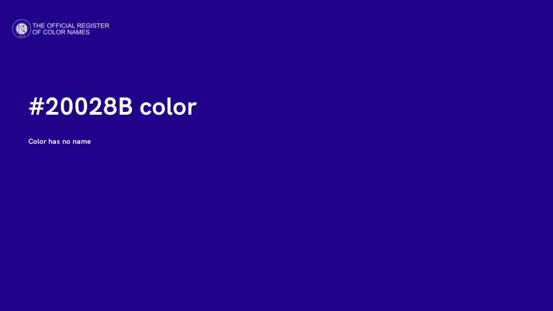 #20028B color image