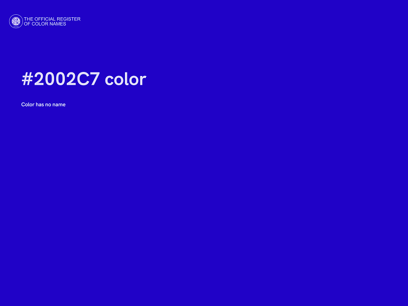 #2002C7 color image