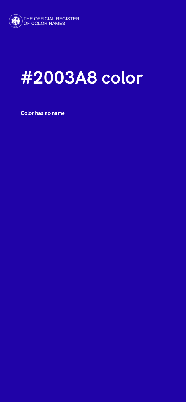 #2003A8 color image