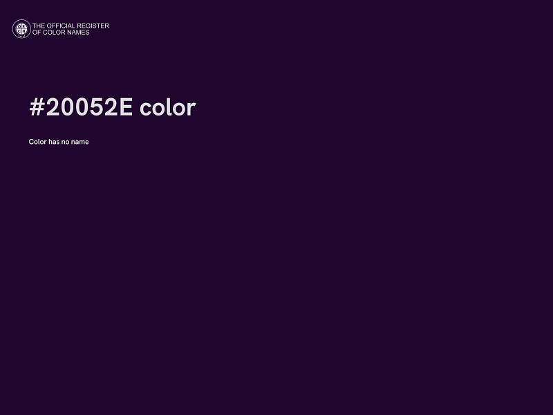 #20052E color image