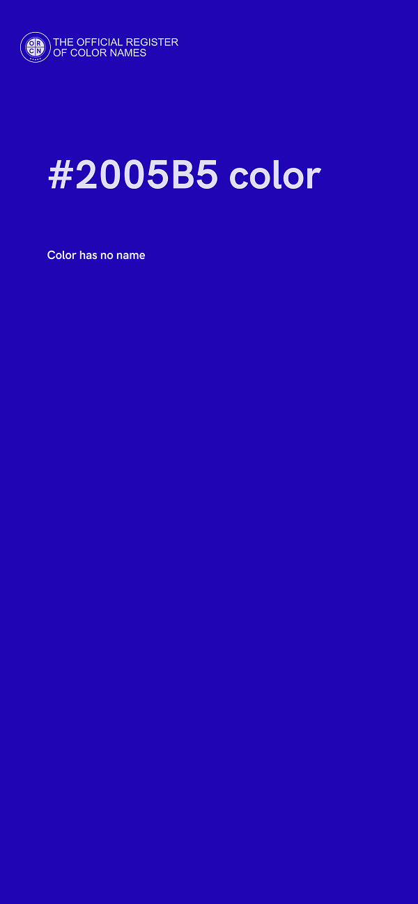 #2005B5 color image