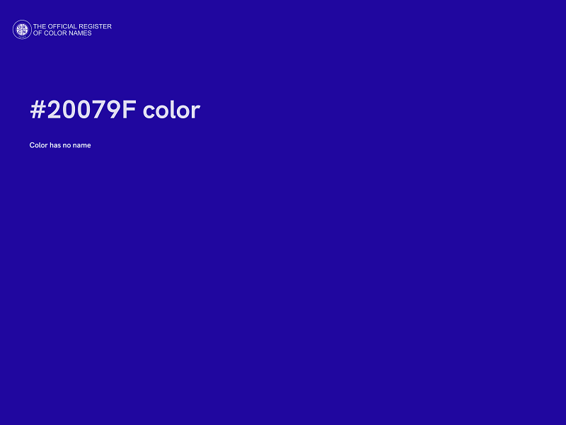 #20079F color image