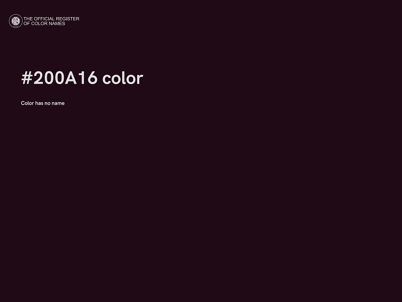 #200A16 color image