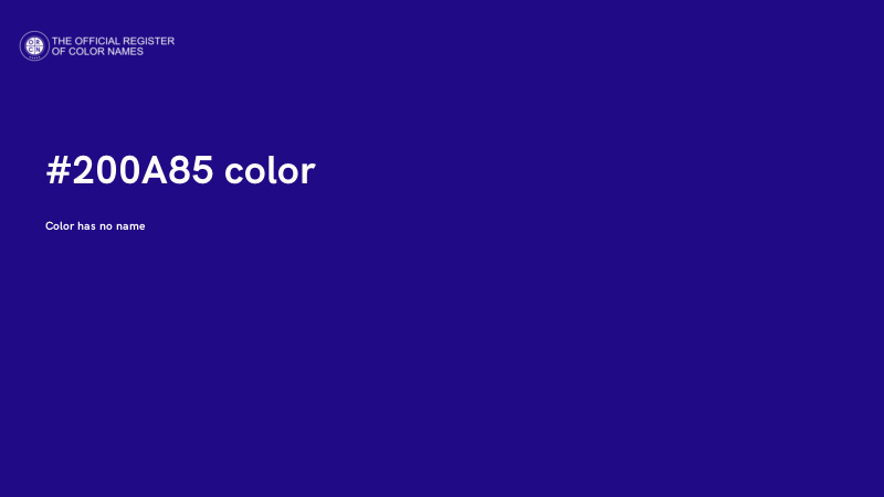 #200A85 color image