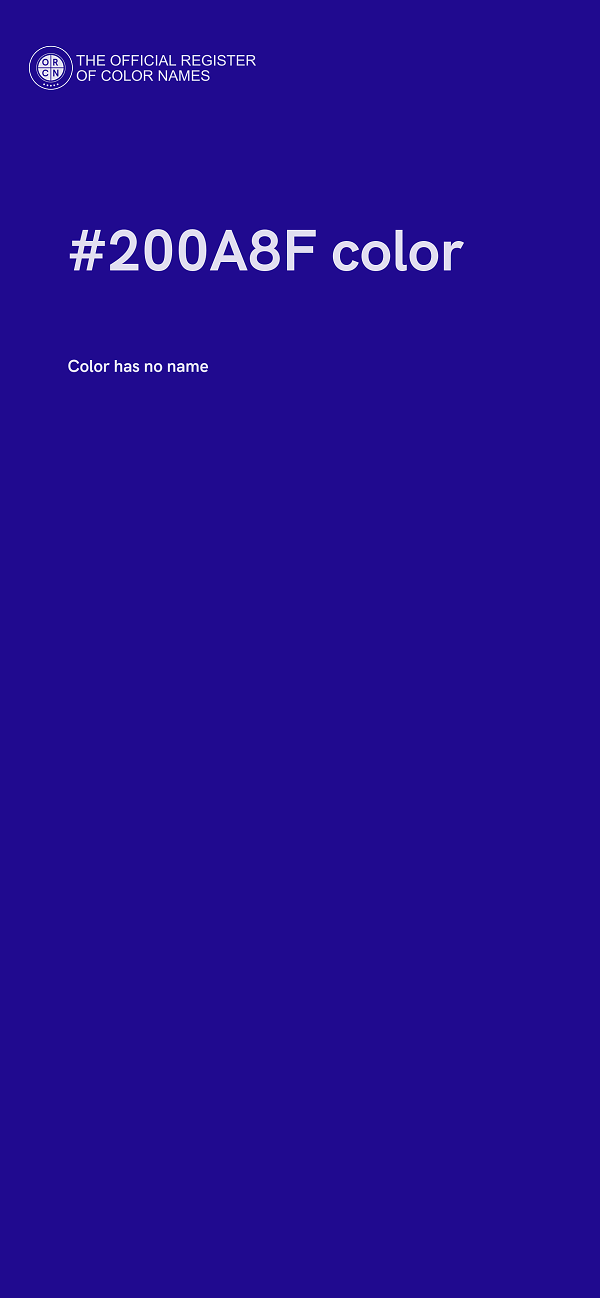 #200A8F color image