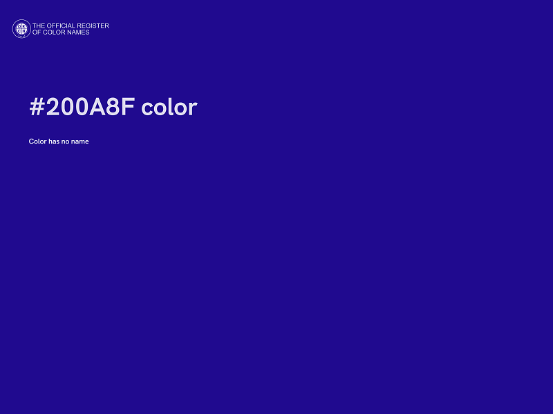 #200A8F color image