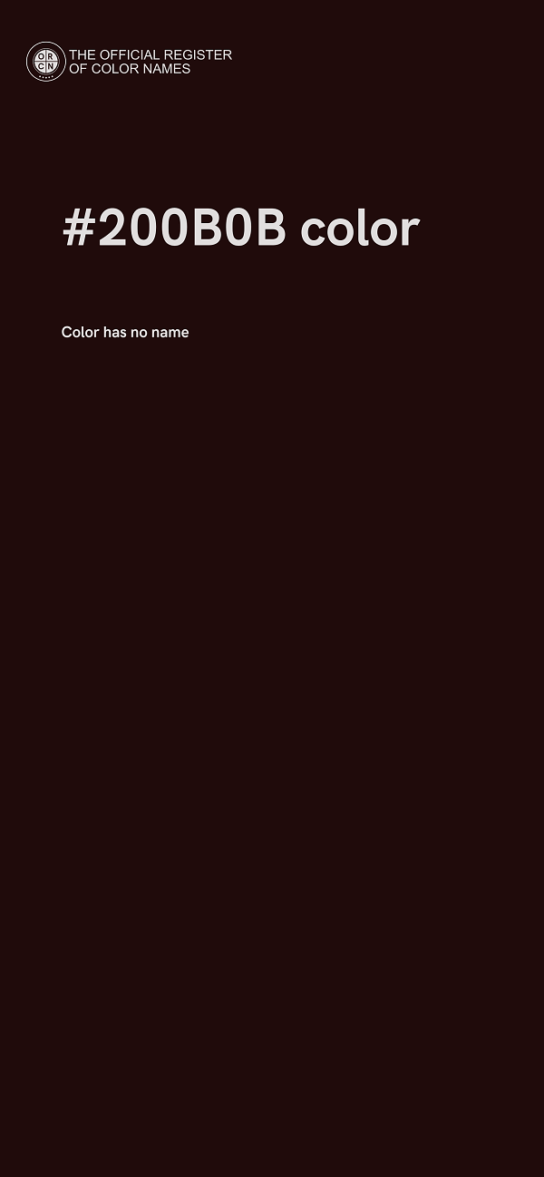 #200B0B color image