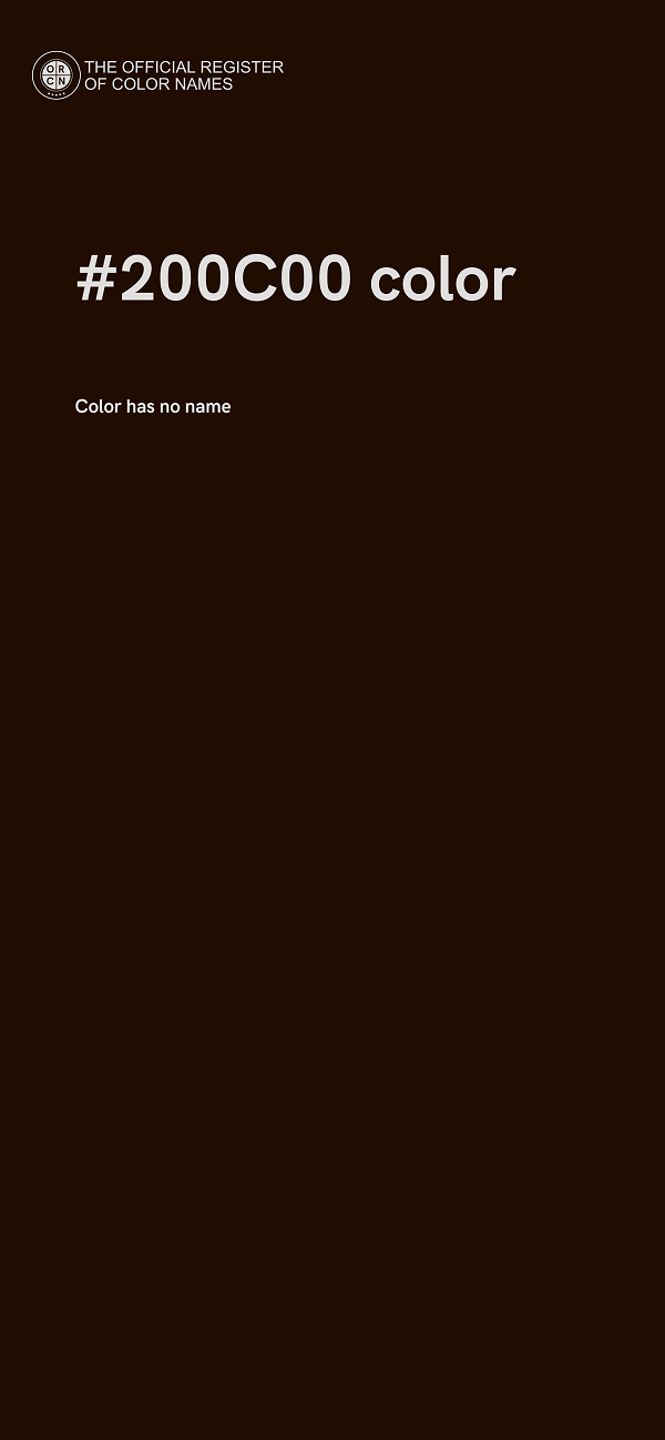 #200C00 color image