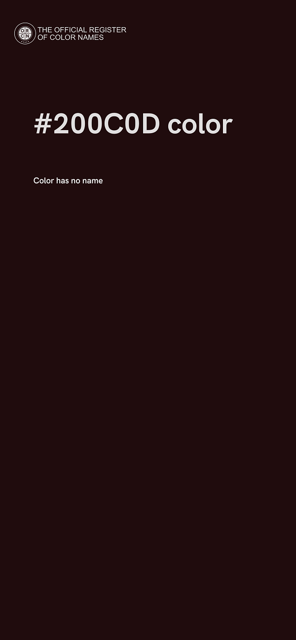 #200C0D color image