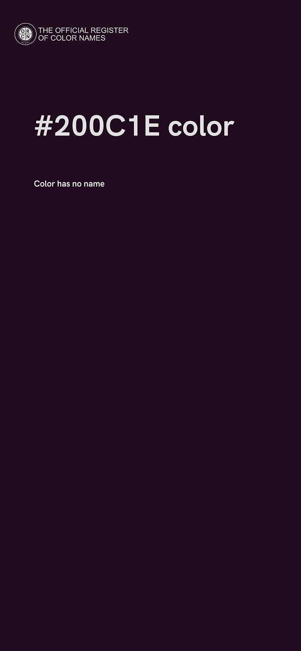 #200C1E color image