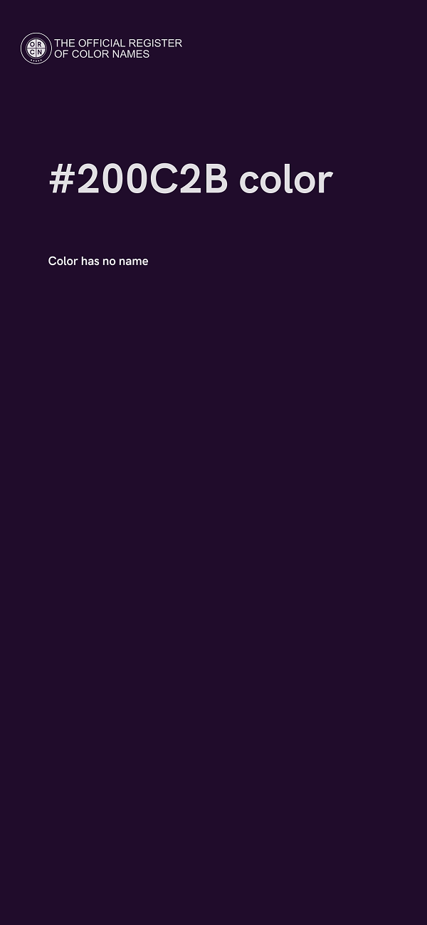 #200C2B color image