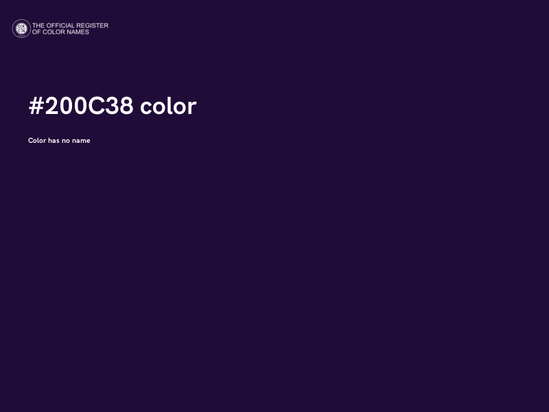 #200C38 color image