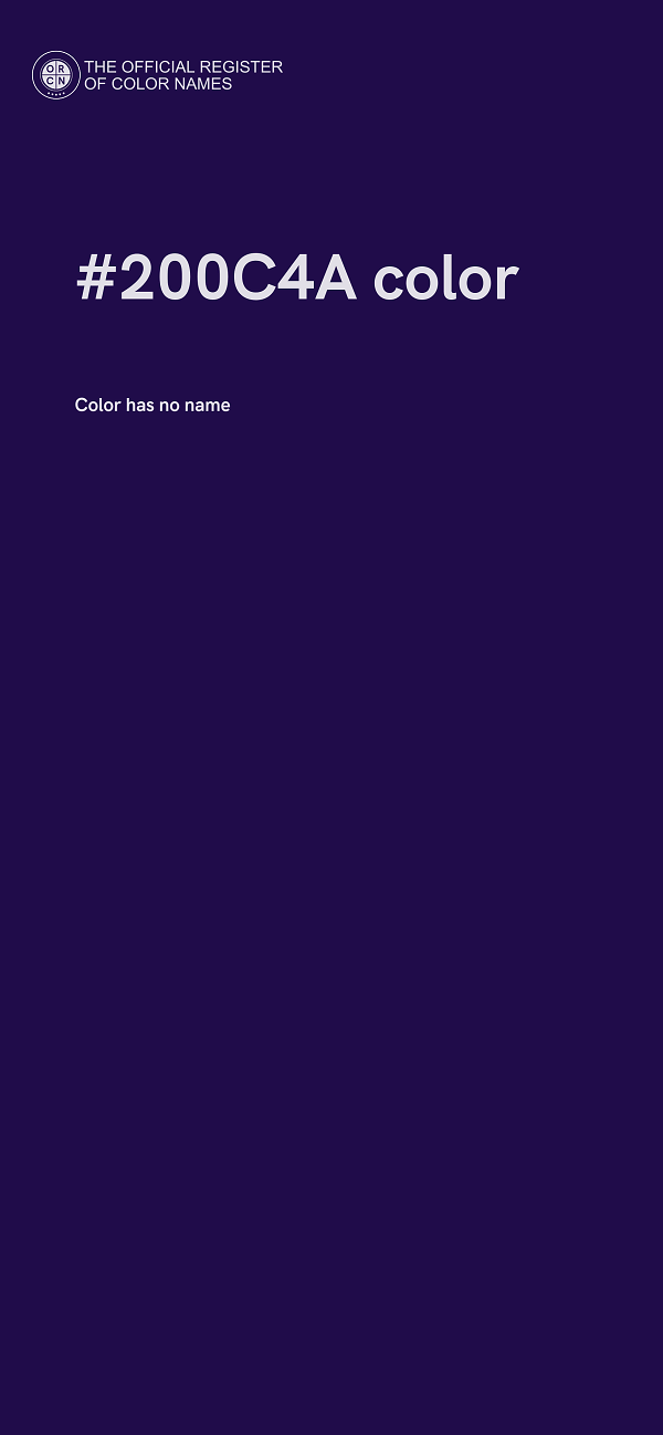 #200C4A color image