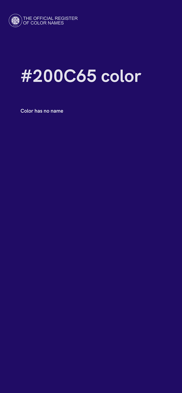 #200C65 color image