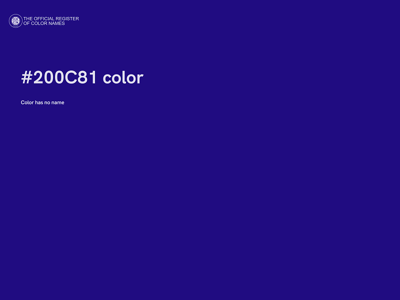 #200C81 color image