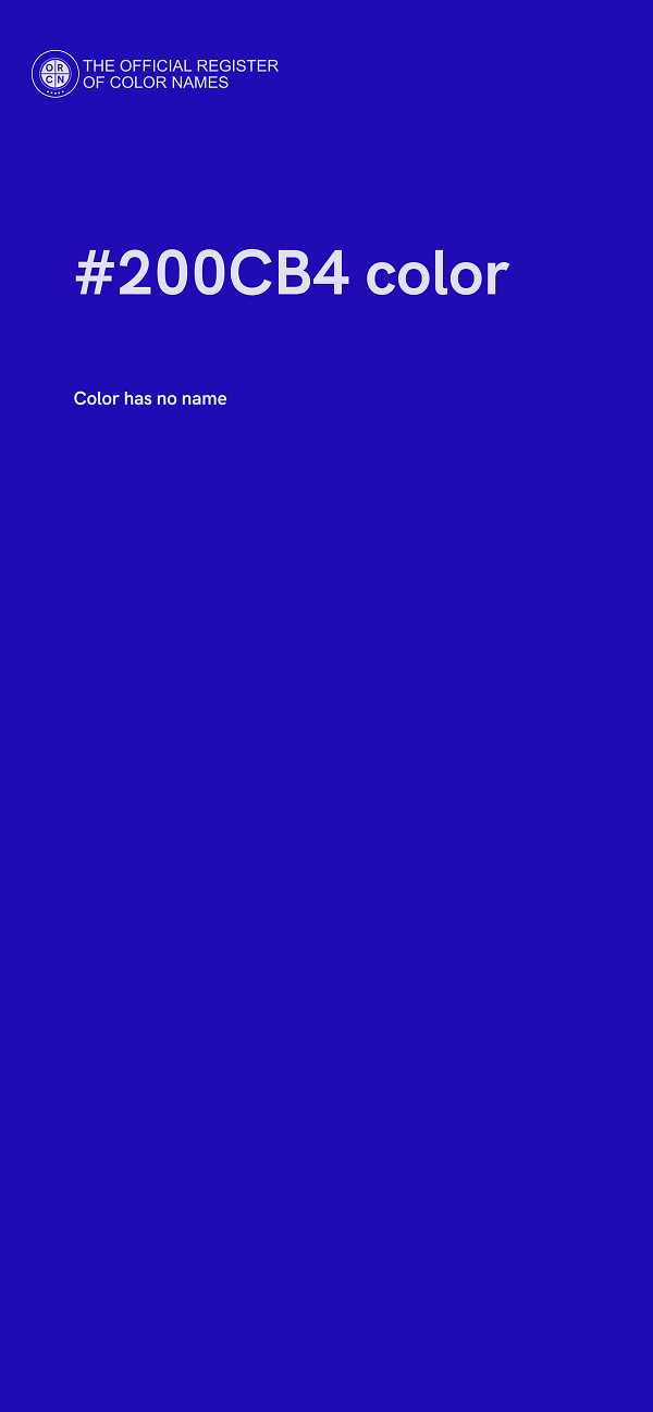 #200CB4 color image