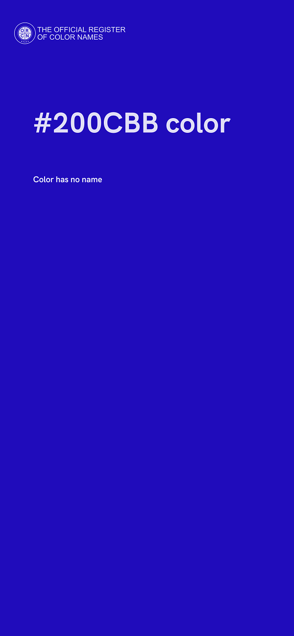 #200CBB color image