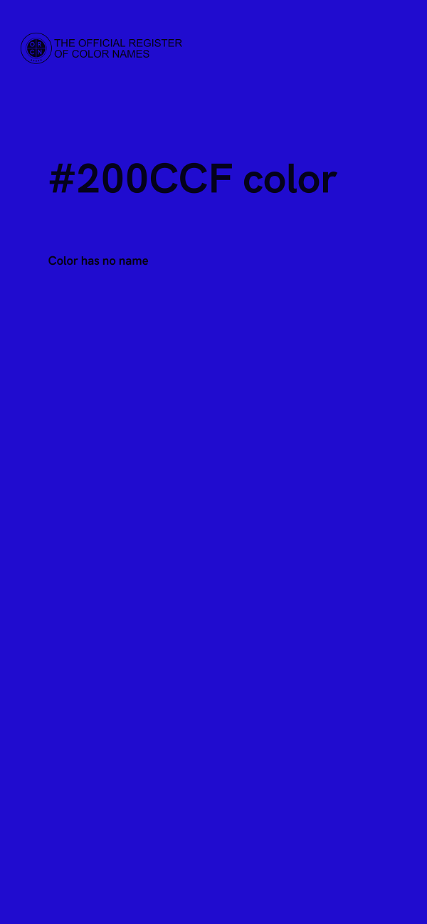 #200CCF color image