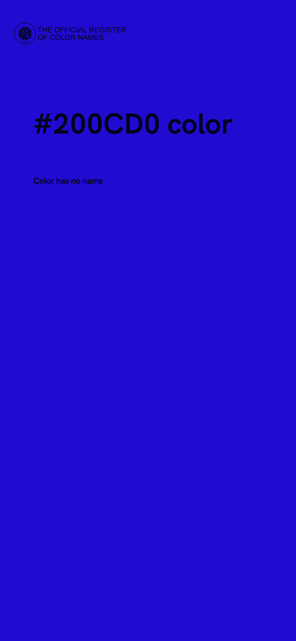 #200CD0 color image