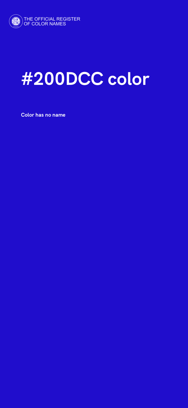 #200DCC color image