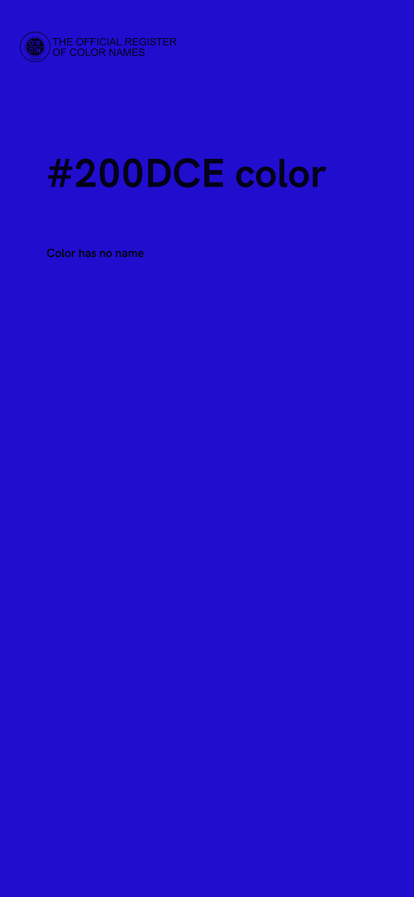 #200DCE color image