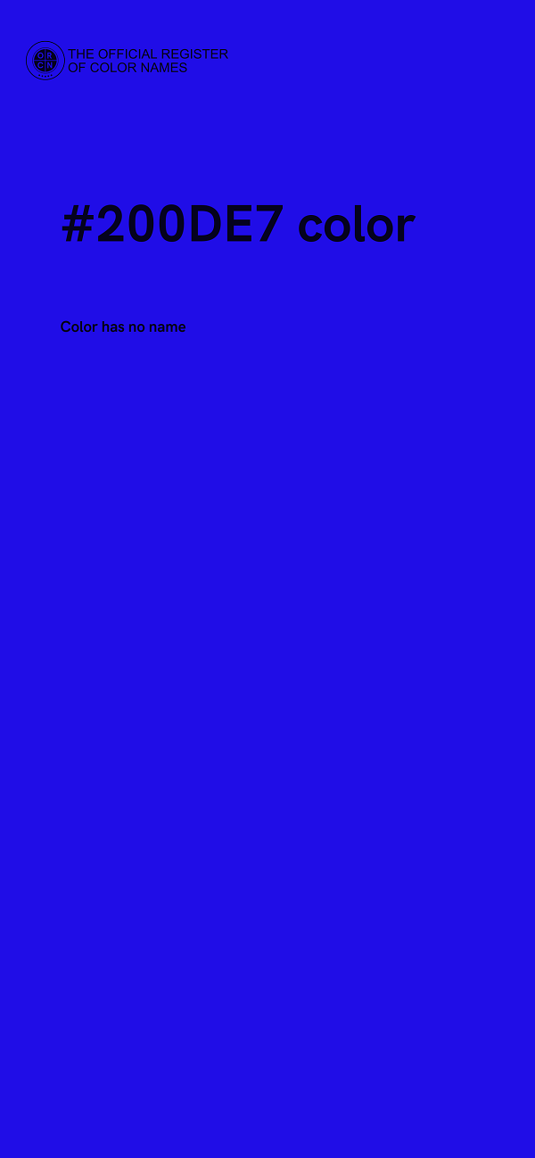 #200DE7 color image