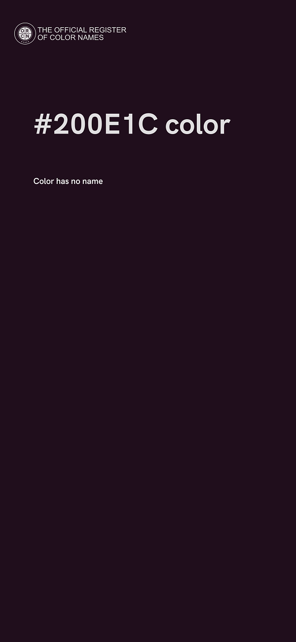 #200E1C color image