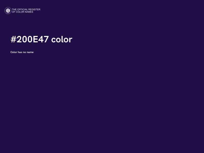 #200E47 color image