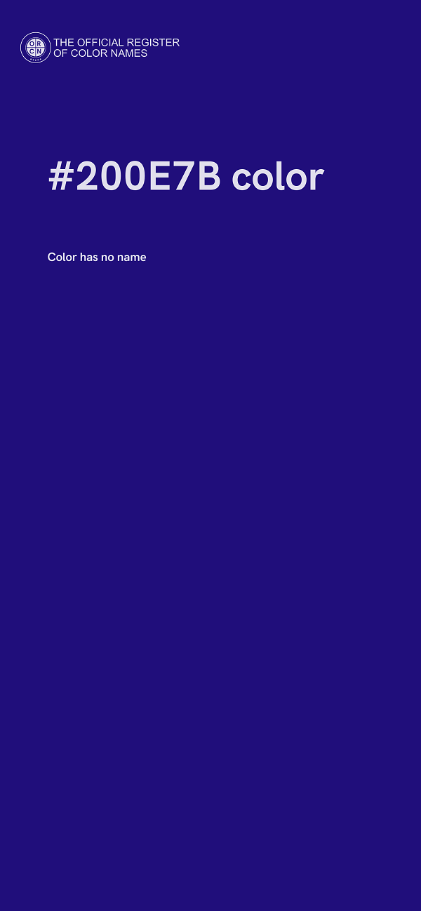 #200E7B color image