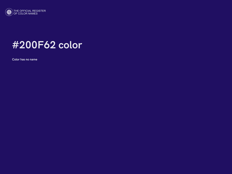 #200F62 color image