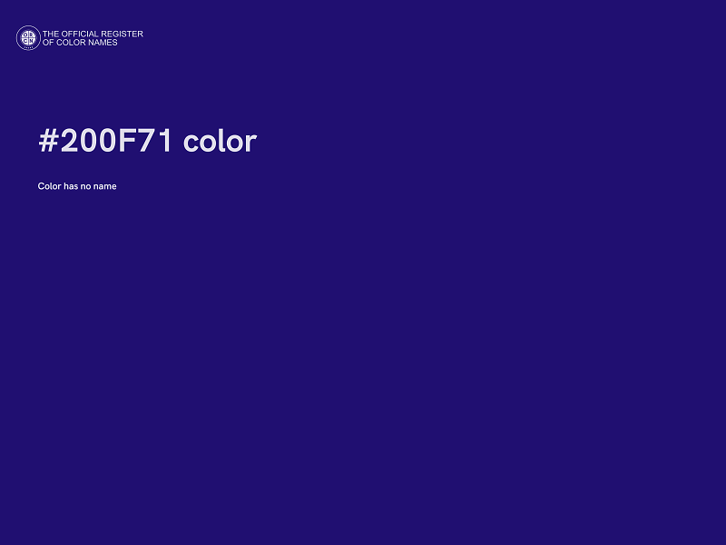 #200F71 color image