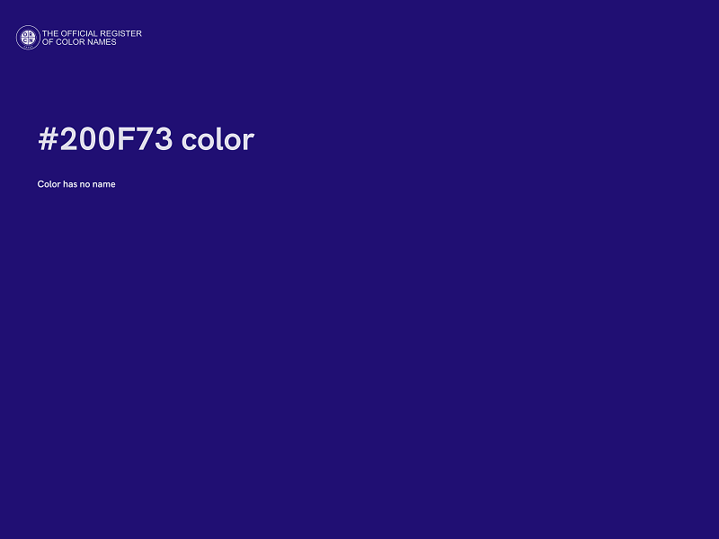 #200F73 color image