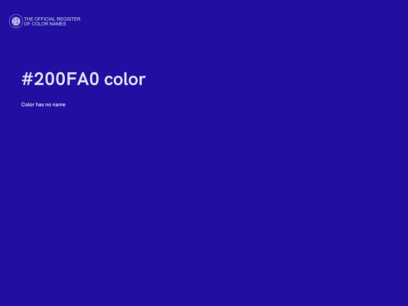 #200FA0 color image