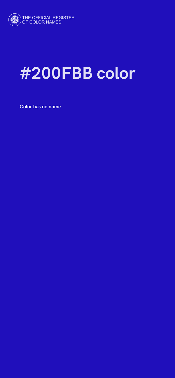 #200FBB color image