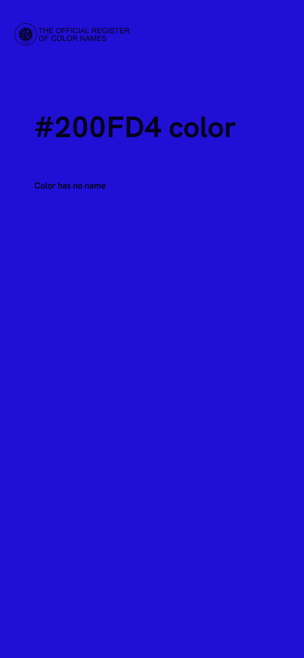 #200FD4 color image