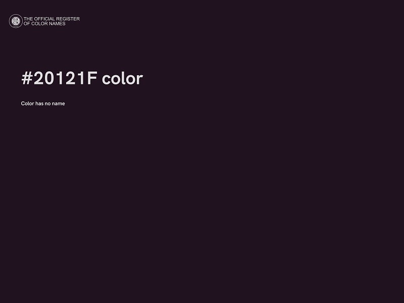 #20121F color image