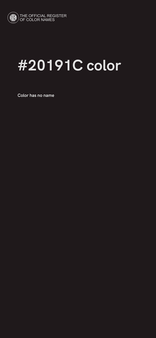 #20191C color image