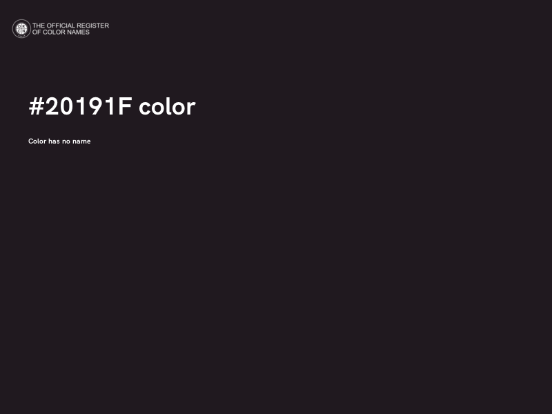 #20191F color image