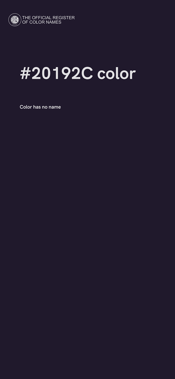 #20192C color image