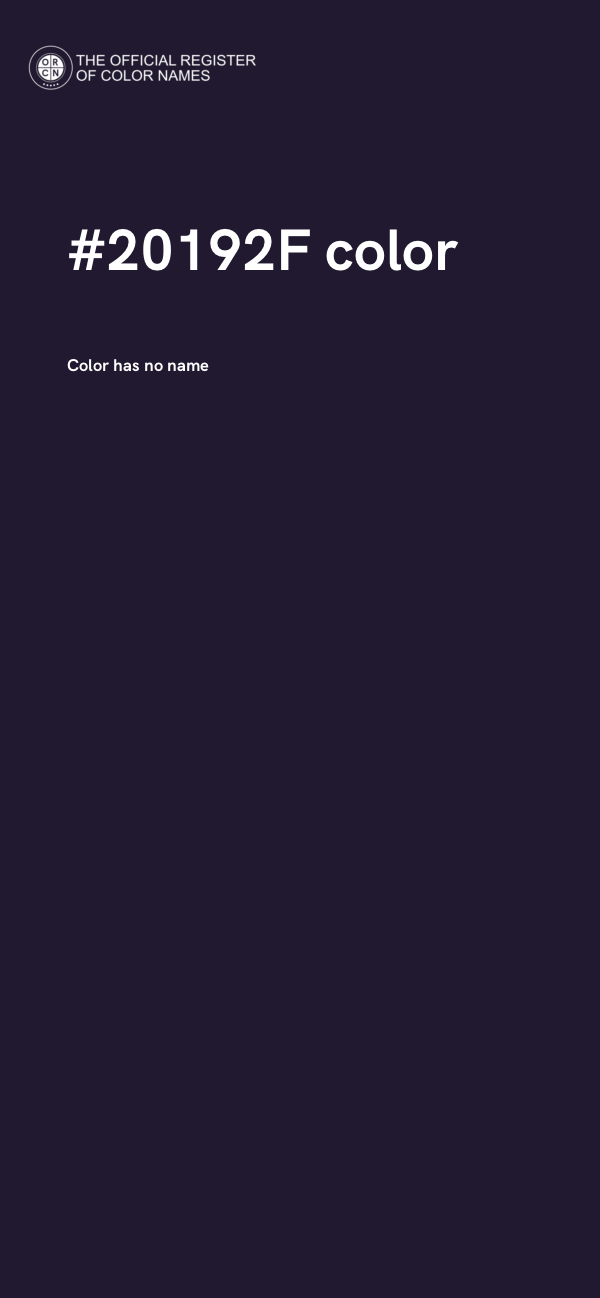 #20192F color image