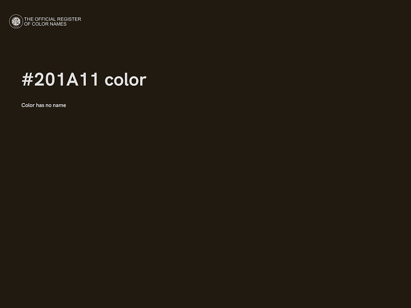 #201A11 color image