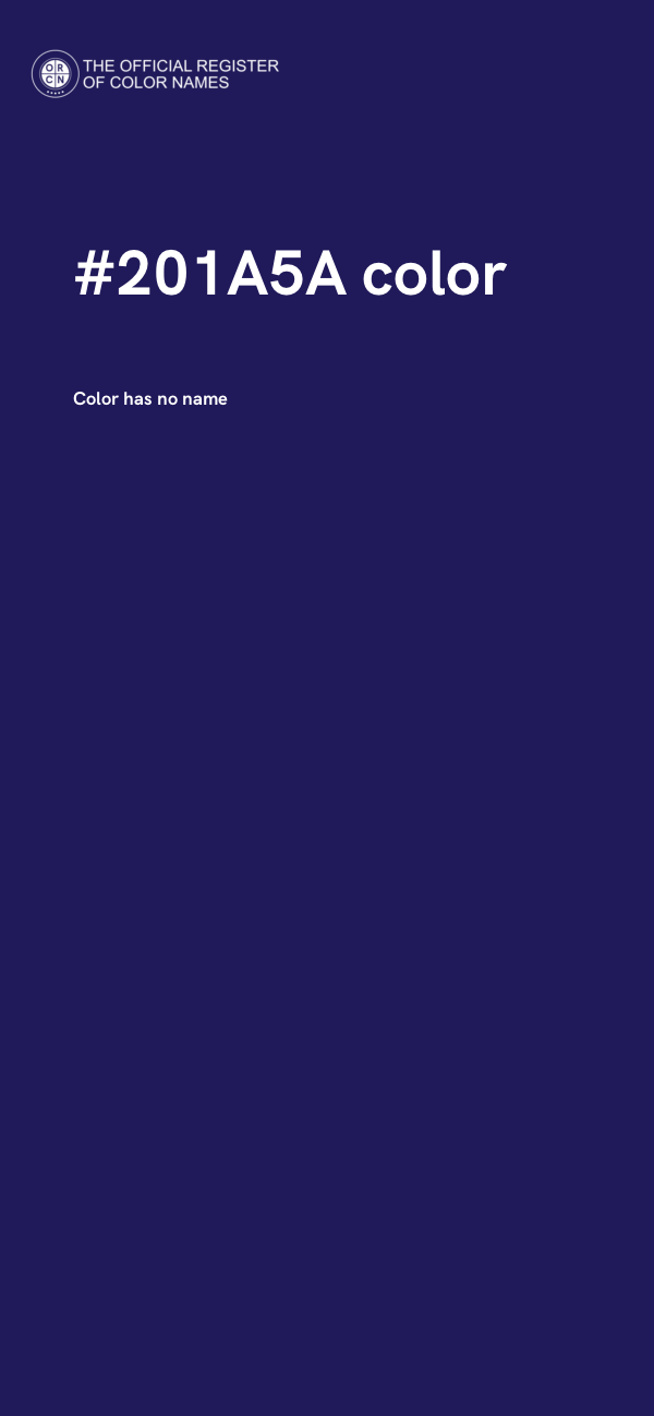 #201A5A color image