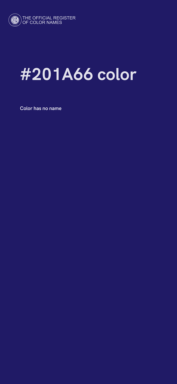 #201A66 color image