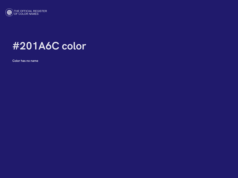 #201A6C color image