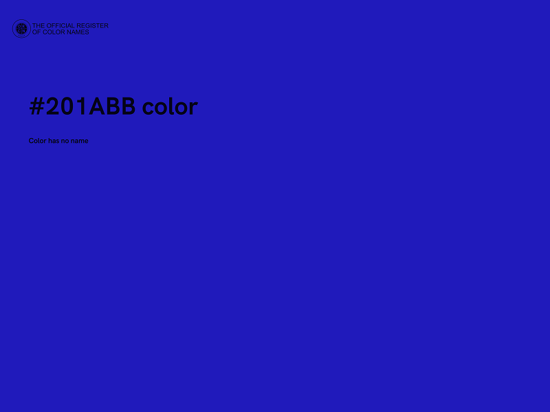 #201ABB color image