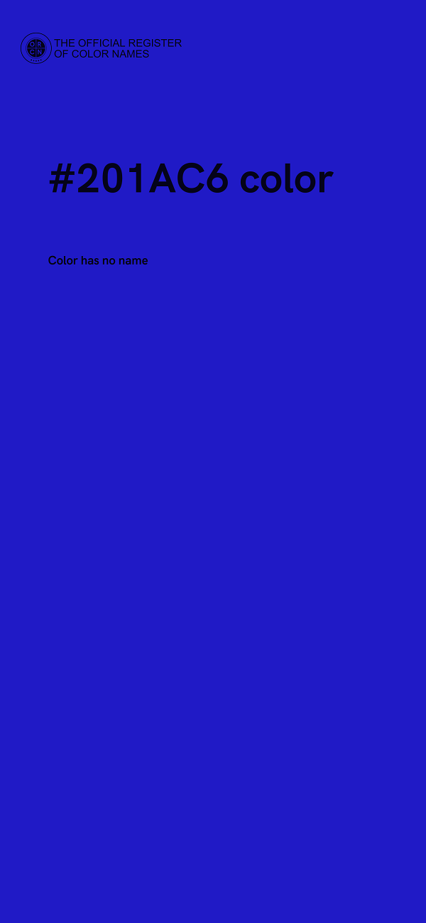 #201AC6 color image