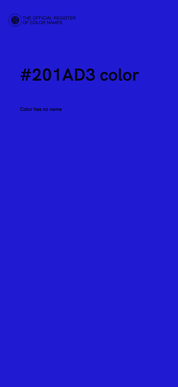 #201AD3 color image