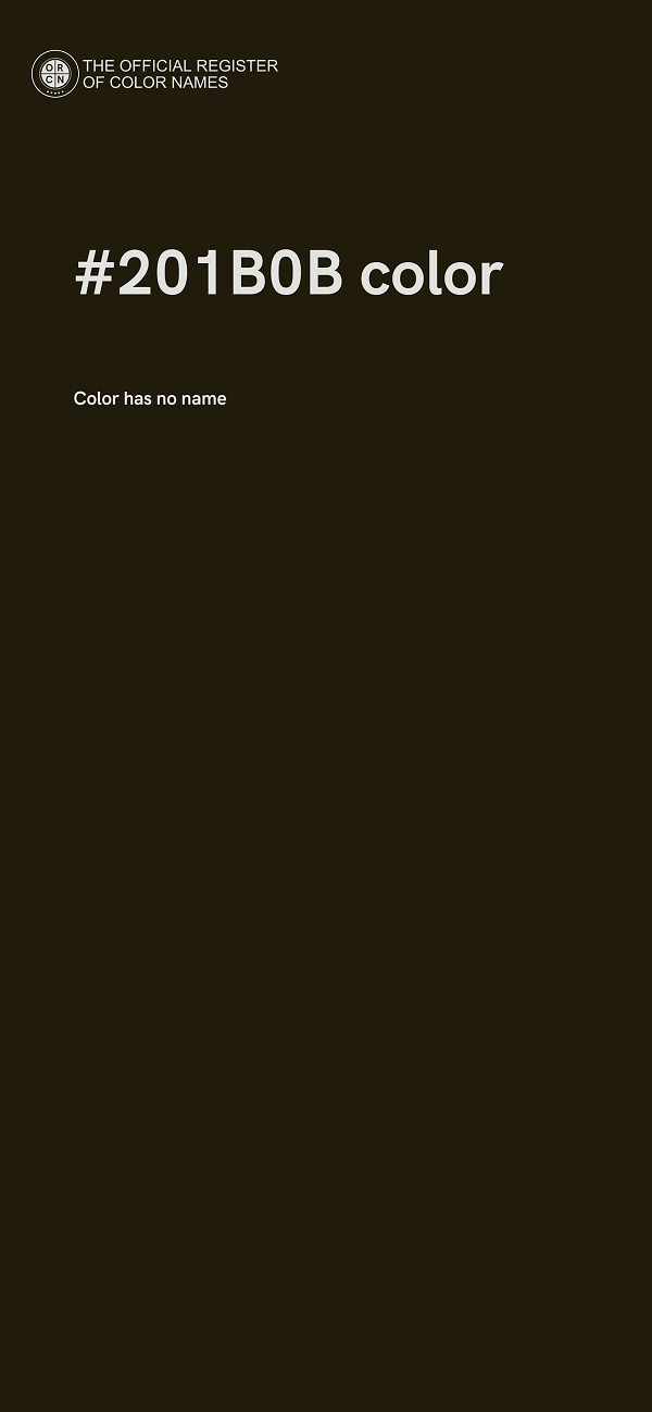 #201B0B color image